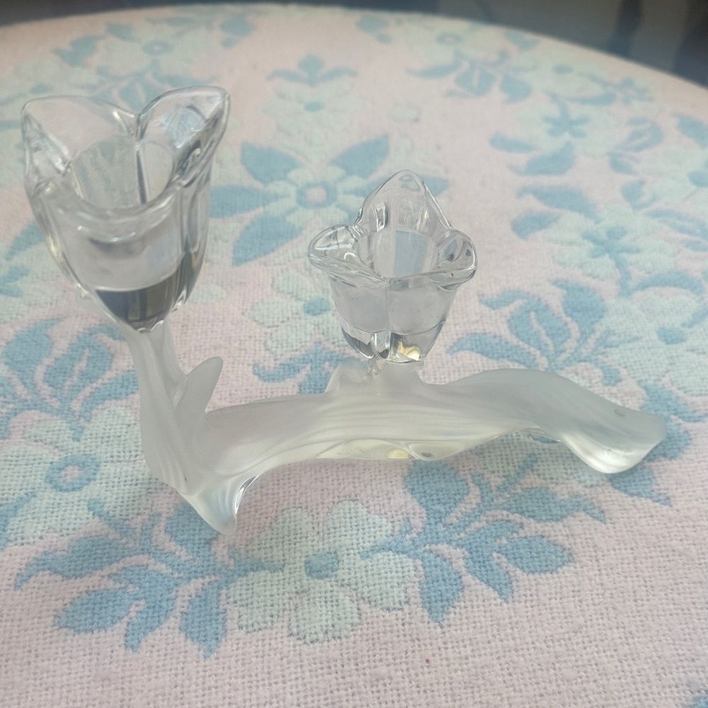 Mikasa Spring Aria Lead Crystal Candle Holder